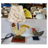 Rooster Lamp & Figure