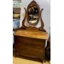 Oak Dresser w/ Oval Mirror
