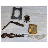 Picture Frames & Sterling Knife