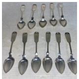 Coin Sliver Spoons