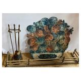 Fireplace Screen & Items