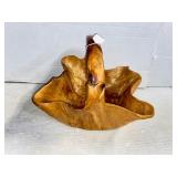 Wooden Basket - Carved