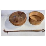 Baskets & Cast Iron Piece