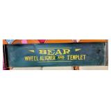 Vintage Bear Allignment Sign