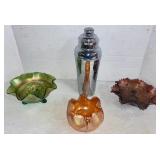 Carnival Glass & Shaker