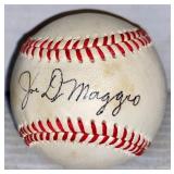 Joe DiMaggio Autogtraphed Ball