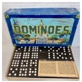 Vintage Dominoes In Box