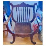 Mahogany Lyre Bak chair