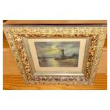 Framed WIndmill Picture