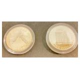 2-$1 Silver Commerative Coins