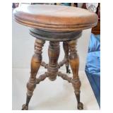 Ball & Claw Piano Stool