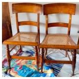 Pair of early Maple Chairs