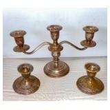 Sterling weighted candlesticks