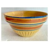 Tri- Color Yelloware Bowl