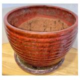 Large Flower Pot w/ Underplate