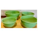 Set of Graduated Jadite Bowls