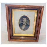 Deep Walnut Frame w/ Portrait