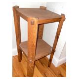 Mission Oak Plant Stand