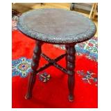 Ornate Oak Stool