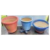 3 Ceramic Pots