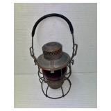 Penn. RR Lantern w/ Red Globe