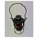 NYCS RR Lantern w/ Red Globe
