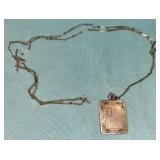 SILVER LOCKET & CHAIN