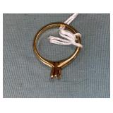 14K GOLD RING- MISSING STONE