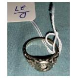 14K GOLD RING MISSING STONE