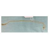 14K GOLD CHAIN W/1/4 CARAT DIAMOND