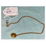 GOLD PLATED WATCH CHAIN