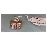 GOLD & RUBY RING 14K