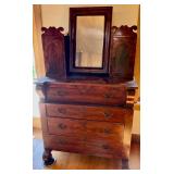 Ornate Empire Dresser w/ OG Mirrror