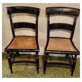 Pair of Stenciled Chairs