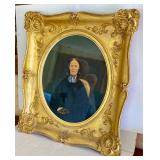 Painted Portrait in Gold frame