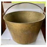 Large Brass Pail Dated 1870