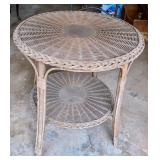 Round Wicker Table