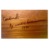 Signature on Carving