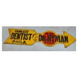 Tin Dentist Sign