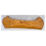 Delhi, NY Miniature Bark Canoe