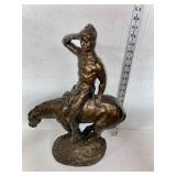 Signed Bronze Statue