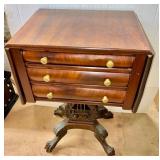 3 Drawer Dropleaf Stand