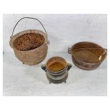 Iron Pots & Small Kettle