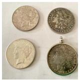 4 Silver Dollars