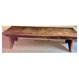 Pine Bench w/ Bootjack Ends
