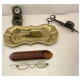 Ink Well, Glasses, Candle Snips