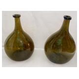 Pair of Early Blown Bottles