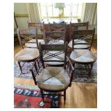Set of 7 Baltimore Hitchcock Chairs