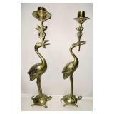 Turtle w/ Flamingo Candlesticks