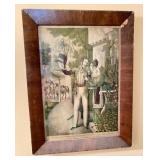 Currier & Ives Print-Original Frame